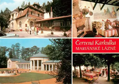 AK / Ansichtskarte  Marianske_Lazne_Marienbad_CZ Restaurace Cerrena Karkulka Ferdinanduv promen