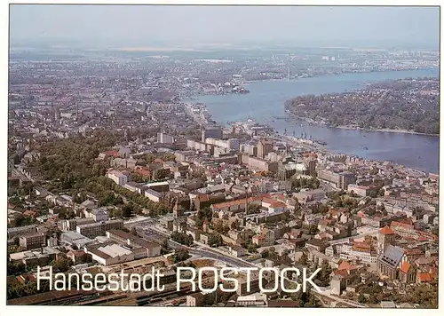 AK / Ansichtskarte 73945879 Rostock Stadtpanorama Hansestadt