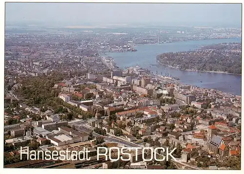 AK / Ansichtskarte  Rostock Stadtpanorama Hansestadt