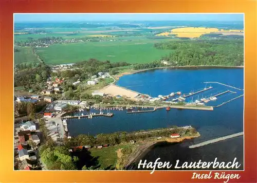 AK / Ansichtskarte  Lauterbach_Ruegen Hafen mit Yachthafen Im Jaich