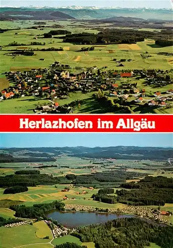 AK / Ansichtskarte 73945903 Herlazhofen_Leutkirch_Allgaeu_BW Panorama mit Moorfreibad