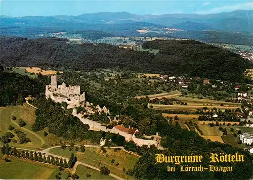 AK / Ansichtskarte  Haagen_Loerrach Burgruine Roetteln Schwarzwald