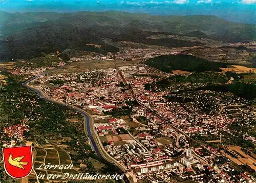 AK / Ansichtskarte  Loerrach Panorama Dreilaenderecke