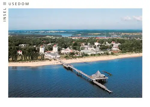 AK / Ansichtskarte  Heringsdorf__Ostseebad_Usedom Seebruecke Strand