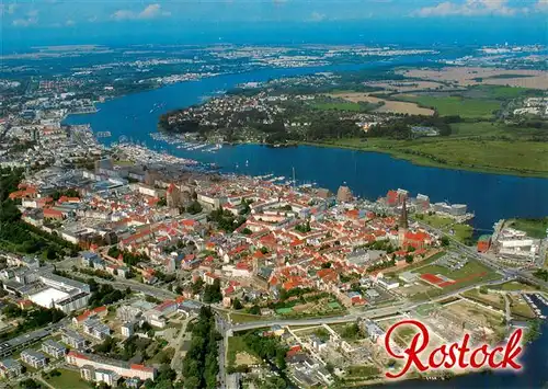 AK / Ansichtskarte 73945960 Rostock Stadtpanorama Hansestadt