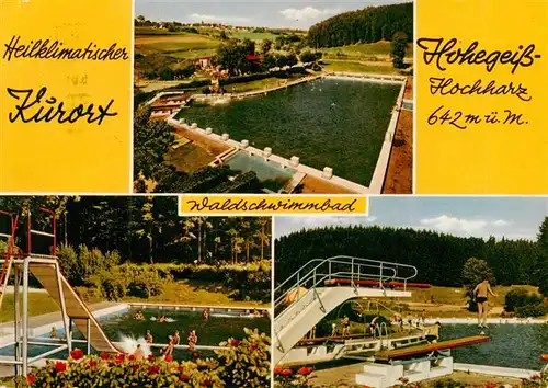 AK / Ansichtskarte 73945978 Hohegeiss_Harz Waldschwimmbad