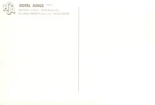 AK / Ansichtskarte  Mattarello Hotel Adige Restaurant