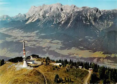 AK / Ansichtskarte  Haus_Ennstal_Steiermark_AT Seilbahn auf den Hauser Kaibling gegen Bischofmuetze und Hohen Dachstein