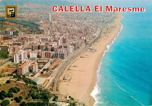 AK / Ansichtskarte  Calella_de_la_Costa_Calella_de_Mar_ES Costa del Maresme vista aerea