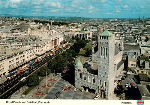 AK / Ansichtskarte  Plymouth__UK_South_West Royal Parade and Guildhall