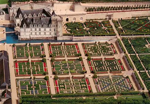 AK / Ansichtskarte  Villandry_37_Indre-et-Loire Château Collection Les Châteaux de la Loire vue aérienne