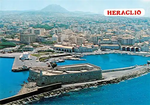 AK / Ansichtskarte 73946092 Heraclio_Heraklion_Iraclio_Crete_Greece Festung Hafen Stadtpanorama