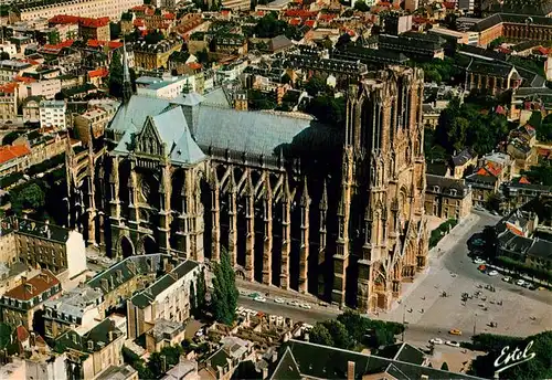 AK / Ansichtskarte  Reims_51 Cathédrale Notre Dame vue aérienne