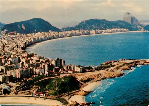 AK / Ansichtskarte  Rio_de_Janeiro_Brazil A Praia do Arpoador e Copacabana