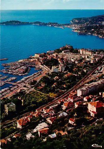 AK / Ansichtskarte  St-Jean-Cap-Ferrat_06_Alpes-Maritimes Au premier plan Beaulieu vue aérienne