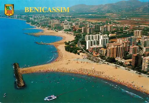 AK / Ansichtskarte 73946149 Benicassim_Castello_de-la-Plana_Valenciana_ES Kuestenpanorama Strand Hotels