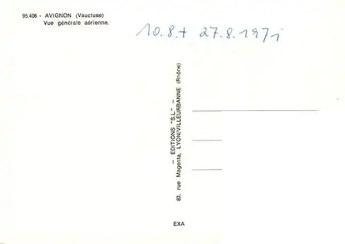 AK / Ansichtskarte  Avignon_84_Vaucluse Vue générale aerienne