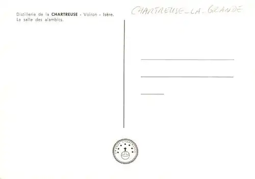 AK / Ansichtskarte  Chartreuse_La_Grande_38_Isere Distillerie de la Chartreuse La salle des alambics