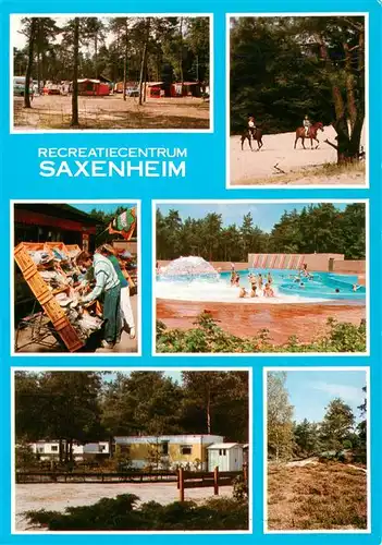 AK / Ansichtskarte 73946244 Vierhouten_NL Recreatiecentrum Saxenheim Teilansichten Reiten Schwimmbad