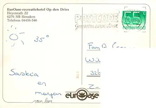 AK / Ansichtskarte 73946247 Slenaken_NL EurOase recreatiehotel Op den Dries Slenaken