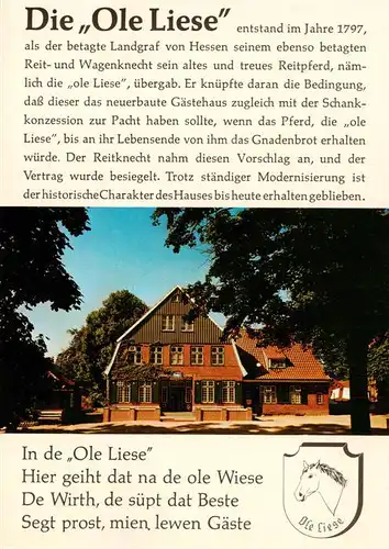 AK / Ansichtskarte 73946269 Panker_Schleswig-Holstein Histor Gasthaus und Hotel Ole Liese