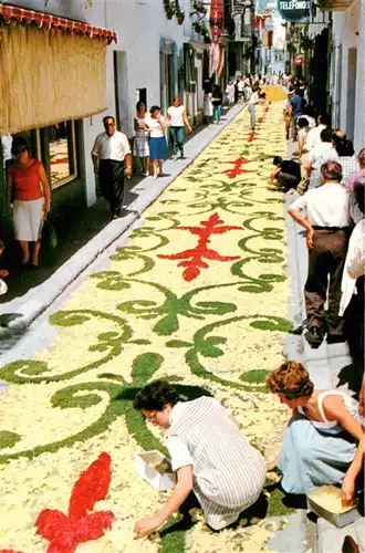 AK / Ansichtskarte  Sitges_ES Las famosas alfombras de flores