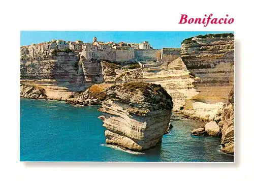 AK / Ansichtskarte  Bonifacio_2A_Corse_du_Sud Les falaises et la ville