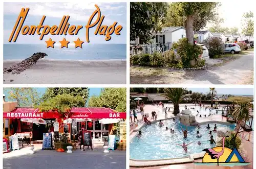 AK / Ansichtskarte  Montpellier_Herault Strand Bungalows Restaurant Pool