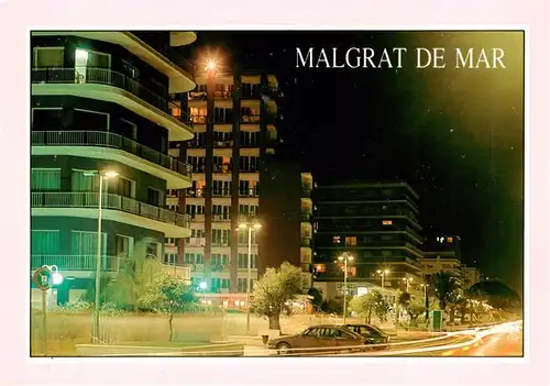 AK / Ansichtskarte  Malgrat-de-Mar_Cataluna_ES Paseo Maritimo Vista Nocturna