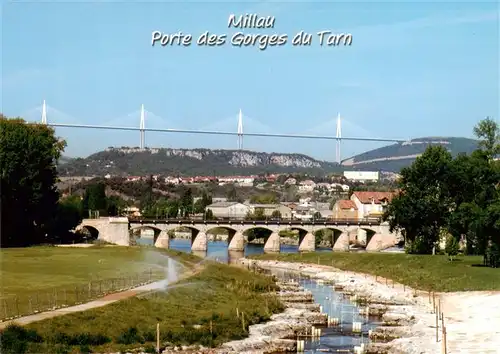 AK / Ansichtskarte  Millau_Aveyron Le pont Lerouge vu depuis la Maladrerie