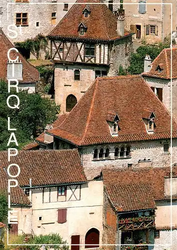 AK / Ansichtskarte  St-Cirq-Lapopie_46_Lot Premier village de France entierement classe monument historique Maisons medievales