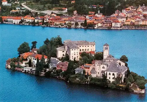 AK / Ansichtskarte  Isola_San_Giulio Lago dOrta Vue aerienne