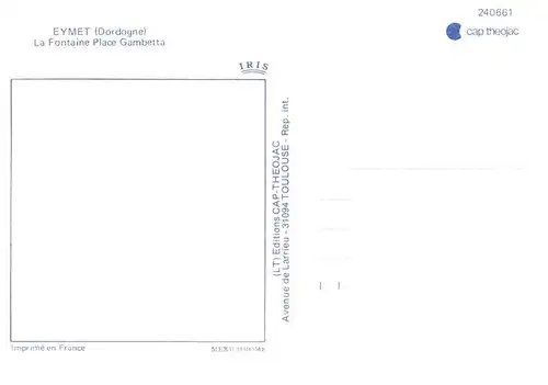 AK / Ansichtskarte  Eymet La Fontaine Place Gambetta