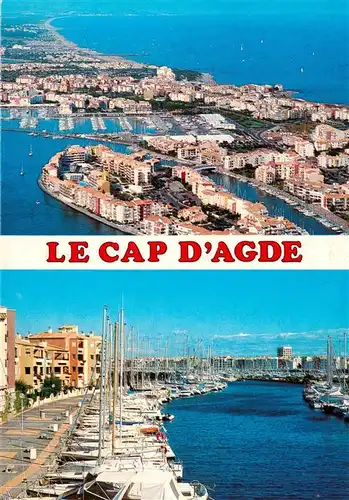 AK / Ansichtskarte  Le_Cap_d-Agde-sur-Mer_34_ Vue aerienne Le port