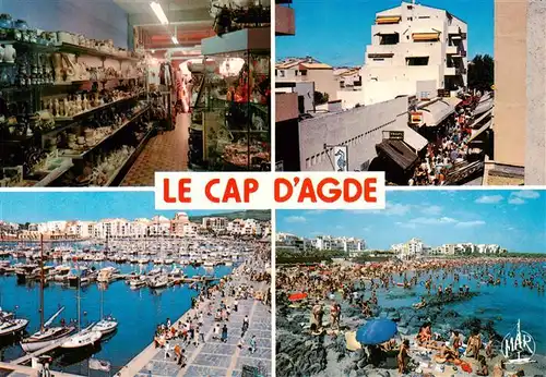 AK / Ansichtskarte  Le_Cap_d-Agde-sur-Mer_34_ Hyppocampe Allee de la Flanerie Le Port La Plage