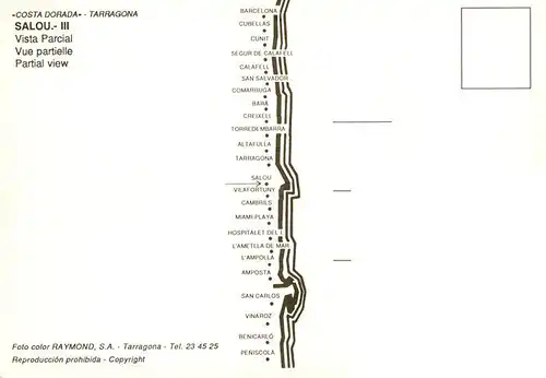 AK / Ansichtskarte  Salou_Tarragona_Costa_Dorada_ES Vista Parcial