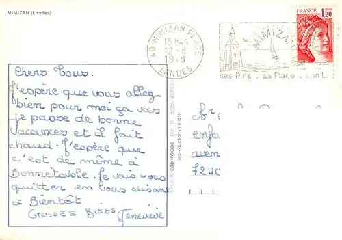 AK / Ansichtskarte  Mimizan_40_Landes Ocean Lac Foret