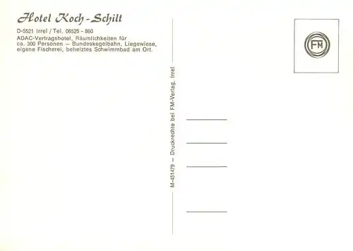 AK / Ansichtskarte  Irrel_Eifel Hotel Koch Schild Fliegeraufnahme Bruecke Felsen