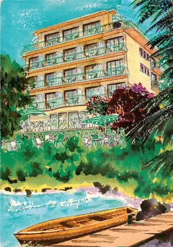 AK / Ansichtskarte  Thonon-les-Bains_74_Haute-Savoie Alpazur Hotel Au bord du Lac Leman