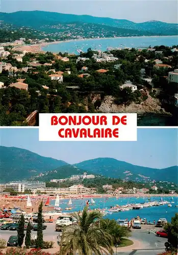 AK / Ansichtskarte  Cavalaire-sur-Mer_83_Var Vue generale sur la plage et le Cap Vue sur le port et la plage