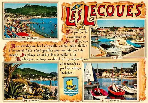 AK / Ansichtskarte  Les_Lecques_83_Var La Plage Le Port Les Jardins La Madrague