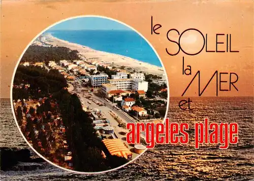 AK / Ansichtskarte  Argeles_-Plage_66_Pyrenees-Orientales Vue aerienne