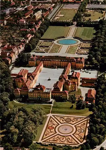 AK / Ansichtskarte  Ludwigsburg__BW Schloss mit Gartenschau Bluehendes Barock