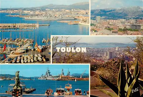 AK / Ansichtskarte  Toulon_-sur-Mer_83_Var Arsenal Maritime Port de Plaisance Quai Cronstadt Vieille Darse Corniche Marius Escartefigue Petite Rade Presqu'île de Saint-Mandrier