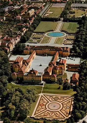 AK / Ansichtskarte  Ludwigsburg__BW Schloss mit Gartenschau Bluehendes Barock