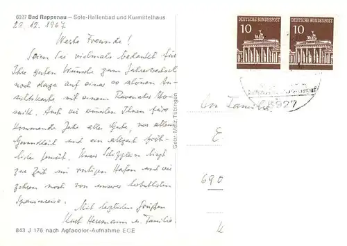 AK / Ansichtskarte  Bad_Rappenau Sole-Hallenbad und Kurmittelhaus