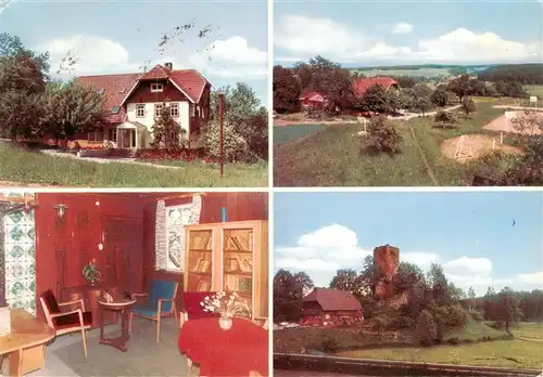 AK / Ansichtskarte  Buchenberg_Koenigsfeld_Schwarzwald Jugendkurheim Buehlhof Burgruine Panorama