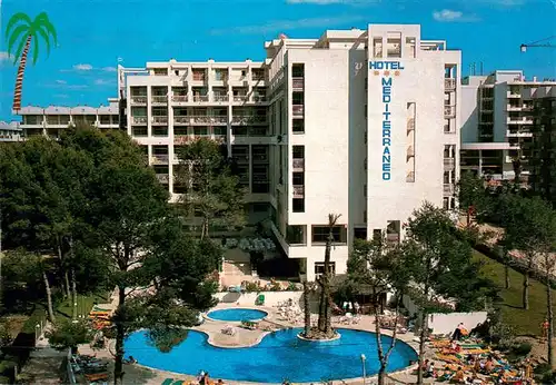 AK / Ansichtskarte 73946656 Salou_Tarragona_Costa_Dorada_ES Hotel Mediterraneo Swimming Pool