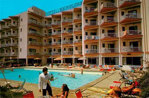 AK / Ansichtskarte 73946698 Palma-Nova_Palma_de_Mallorca_ES Hotel Bermudas Piscina