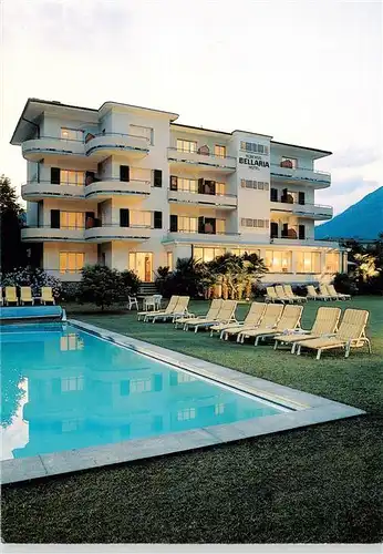AK / Ansichtskarte  Ascona_Lago_Maggiore_TI Albergo Hotel Bellaria Swimming Pool